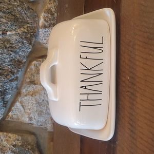 Thankful butter dish Rae Dunn